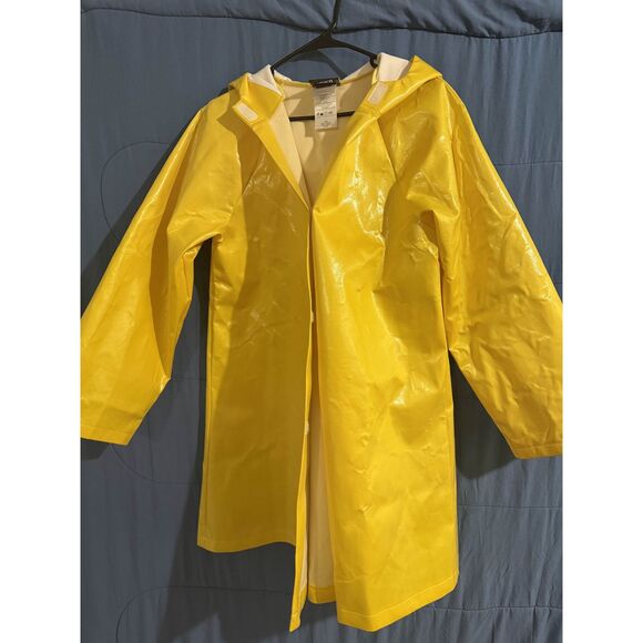 coraline Jackets & Blazers - Coraline Yellow Rain Jacket Womens Large